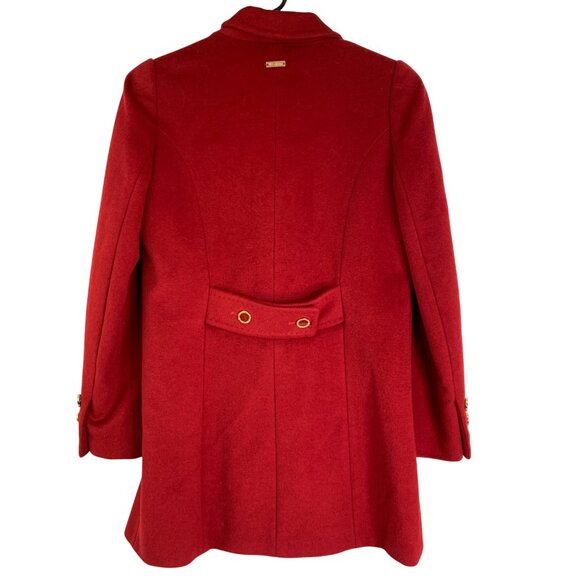 St. John Womens Coat Wool Angora Cashmere Red Size 2 RJ10627 Italy Lux - Picture 2 of 11
